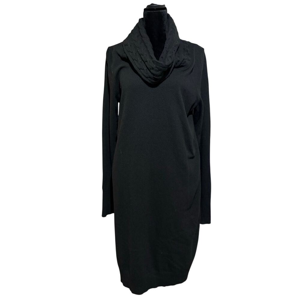 Banana Republic italian yarn merino wool cashmere sweater dress women's L